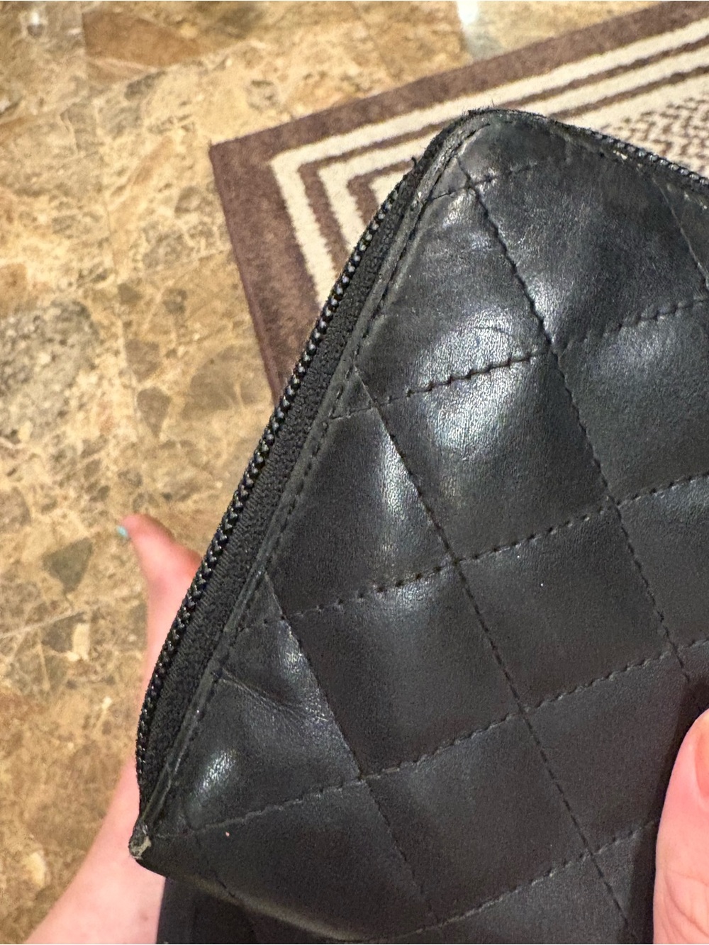 Chanel Cambon Quilted Leather Zip Wallet & Key Holder Set - Picture 10 of 14